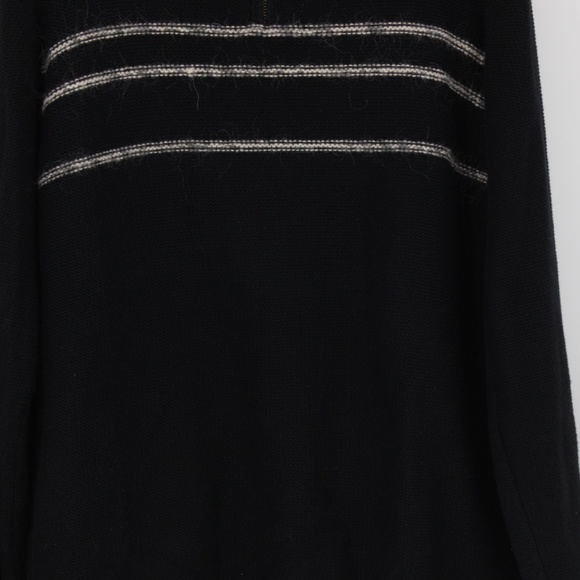 TOMMY HILFIGER Men’s Sweater, Black, Quarter Zip, Cotton, Mohair, Wool Size M - Picture 9 of 12
